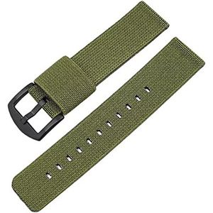 18-24 mm vervanging van de armband van de armband van de armband van de armband van ademend nylon voor analoge kwartshorloges, mechanische horloges, Type 5 zwarte clip, 24mm, Armband