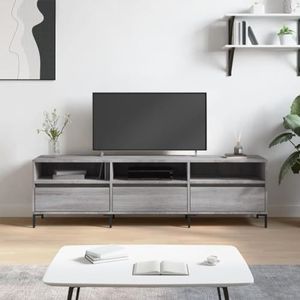 AJJHUUKI Entertainment Centra & TV Stands TV-meubel Grijs Sonoma 150x30x44,5 cm Engineered Houten Meubels