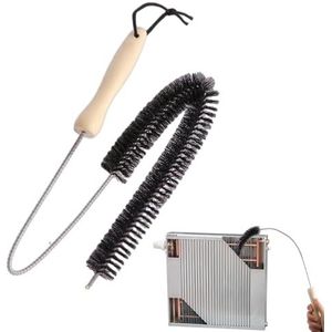 Vero Radiatorborstel - 65 cm - met houten handvat - schoonmaakborstel/rager verwarming | Fun en Feest