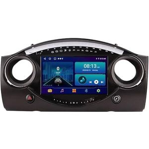 Android 14 2 Din Autoradio voor BMW Mini Cooper S R50 R52 R53 2004-2007 - Steun Carplay Android Auto DSP-9"" Touchscreen Auto Stereo Met Stuurwielbediening WIFI 4G Bluetooth Split-Screen(P5 4G+WIFI 8Co