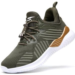 Sneaker voor jongens en meisjes, buitenshuis, atletisch, casual, hardloopschoenen, sokken, schoenen, 8 groen,
