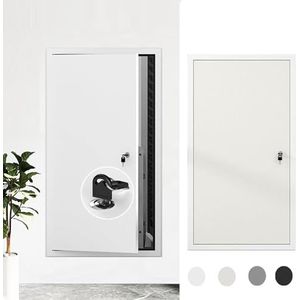 Afsluitbaar metalen toegangsluik, Afsluitbaar aluminium toegangspaneel for bedrading en leidingen, veelkleurig, meerdere maten(Beige,75x90cm/30x35in)