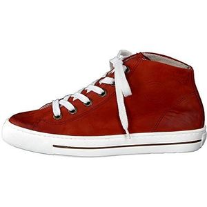 Paul Green Super Soft Hightop-lage schoenen voor dames, high-top sneakers, rood, 38.5 EU