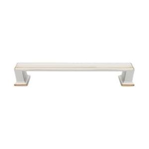 Kabinet deurklink moderne kledingkast handvat kast lade meubels hardware deurklink aluminiumlegering handvat (maat: 8322 192WK goud plastic wit)