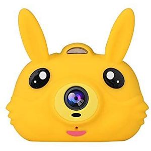 HUYA Creatieve kindercamera cartoon mini schattige konijn camera kinderen cadeau speelgoed (geel)