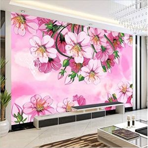 Decoratieve Introductie Bloem Klok 3D Behang Poster Woonkamer Bank Slaapkamer Eetkamer Home Decoratie Muur-350cm×256cm