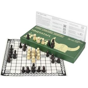 Hnefatafl Board Game - Viking Chess Set - The Masters Edition with Cloth Board and Detailed Resin Pieces - Two Player Strategy Board Game