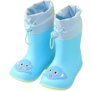 Regenschoenen for jongens en meisjes, regenlaarzen, waterdichte schoenen, antislip regenlaarzen(Color:Blue,Size:Size 18/18CM)