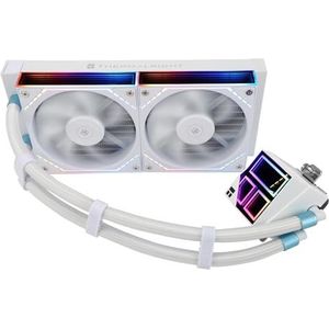 Thermalright Frozen Infinity 240 White CPU-vloeistofkoeler, dubbele PWM-ventilator met 2000 omw/min, desktop-CPU-Aio-koeler, voor AM4/AM5 en Intel LGA115X/2011/1700/1851, Infinity Mirror