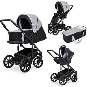 SaintBaby Greyfox 04 2-in-1 combi-kinderwagen, babyzitje en Isofix optioneel tot 22 kg Nuno Pro zonder babyzitje