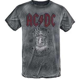 AC/DC Let There Be Rock T-shirt grijs S 100% katoen Band merch, Bands