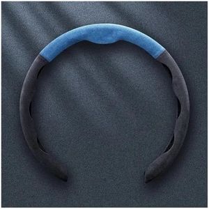 Stuurhoes Voor Mini Voor Cooper Voor S R56 R50 R53 F56 F55 R60 Auto-interieuraccessoires Suède Stuurhoes Boosterhoes Auto Stuurhoes(Black nawyblue)