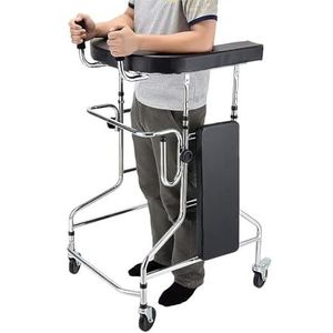 Walkers, Wandelen Hulpmiddelen voor Senioren Staande Rechtop Wandelaar Rollator met gevoerde armleuningen, in hoogte verstelbare mobiliteit Walking Aid Staan, voor volwassenen Ouderen Handicap