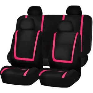 Beschermhoes Autostoel Voor VW Voor Golf Voor Amarok Voor Canyon Voor Aventura Voor Atlas Voor Bora Voor Polo Voor CC Custom Auto Kussenhoes(5Seats-Pink)