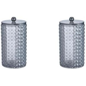 Acryl Katoen Pads Oor Bud Houder Dispenser Organizer Box Wattenstaafje Doos, 2 Set (Katoenen Pads Box), Cotton Pads Box, als beschrijving