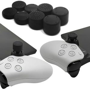 GIOPUEY Joystick Thumb Stick Grips Cap Compatibel met PlayStation Portal Remote Player, 8 stuks siliconen duimgreep caps Joystick Caps beschermhoes, zachte anti-slip - zwart