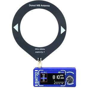 AZURAOKEY Pocket Radio Ontvanger, SI4732 DSP Draagbare Radio LSB USB AM FM Pocket Mini Radio's 1.9 ""IPS Scherm Full Band Mini Ontvanger met Antenne