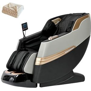 Shiatsu-massagestoel Met Een SL-track-rollersysteem Met 12 Massagestanden, Voor Volledige Verzorging Van Rug En Benen.(Noir)