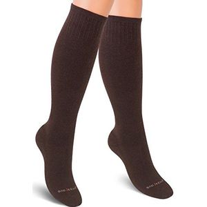 Cotton Compression Socks for Women. Ladies Support Stockings for Nurses, Travel, Flight, Pregnancy, Maternity, Varicose Veins, DVT, Athletics, Running, Sports. 15-20 mmHg Medical Sox. Knee High