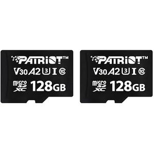 Patriot VX Series 128 GB Micro SDXC V30 A2 UHS-I U3 4K UHD Memory Card 2 Pack - PSF128GVX32MCX2
