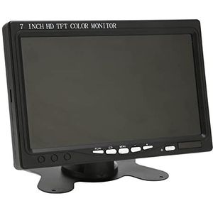 7 Inch Automonitor, Automonitor Tv-scherm VGA Av Hd Multimedia-interface 1024X6007 Resolutie Mini-pc-monitor met Draaibare Standaard voor Achteruitrijcamerasystemen, Autobeveiligingsmonitor(#1)