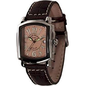 Zeno-Watch Heren Horloge - Retro Rechthoekig Automatisch - 8098-h6, riem