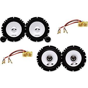 Alpine luidspreker compatibel met Alfa Romeo 156 met adapters