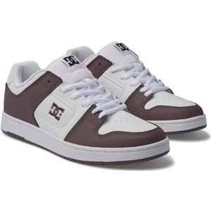 DC Shoes Manteca - Leren herenschoenen ADYS100765, Wit pruim, 43 EU