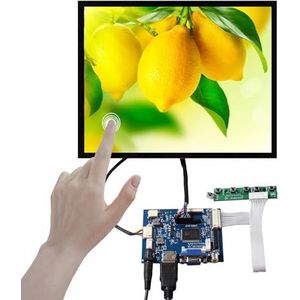 VSDISPLAY Écran tactile LCD capacitif 12,1"" 1024 x 768 600 nits, et carte VGA 2AV LVD