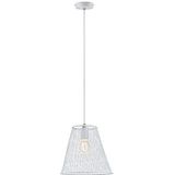 Paulmann 70893 hanglamp Calma max. 20 Watt hanglamp IP44 spatwaterdicht wit plafondlamp metaal E27