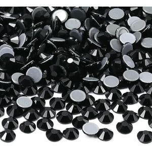 SS6-SS20 1440 stuks kristal hotfix strass steentjes flatback glitter steentjes nail art decoraties diy accessoires-zwart-SS16 (3,8-4,0 mm)-1440 stuks