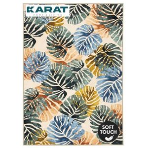 KARAT Laagpolig tapijt, 160 x 230 cm, wasbaar antislip tapijt, voor woonkamer, kinderkamer en hal, Amazonia