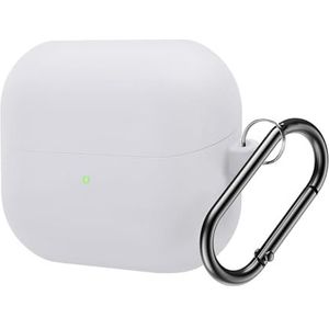 Siliconen hoesje voor 2024 Galaxy Buds 3 Pro draadloze oordopjes accessoires, zachte beschermhoes (transparant)