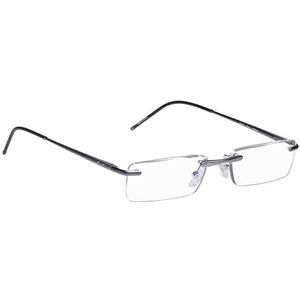 Randloze leesbril Clarity – Een waar sieraad met premium glazen incl. blauwfilter (Antraciet, +2,00 dpt)