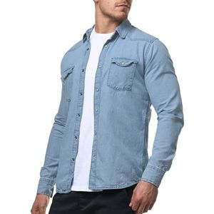 INDICODE JEANS Overhemd  blauw denim