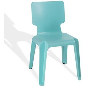 Stapelstoel, kunststof stoel, stapelbaar, Authentics Wait, robuust, verschillende kleuren, turquoise