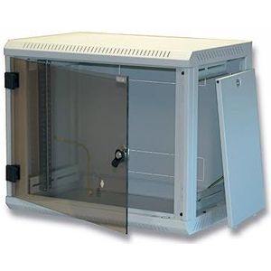 Triton - 19" Rack Wall-Mount - 9U/400 - Verwijderbare Wandlijst - Grijs - 600 x 395 x 500 mm