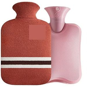 DieffematicRSD Warmwaterkruik Watervullende Warmwaterzak voor Vrouwelijke Warme Buik Handen en Voeten Warmwaterzak Houden op Handwarmer Warmwaterkruik Zak (Color : Red)
