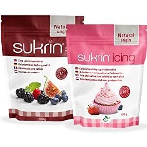 Sukrin - Combideal Sukrin:1 & Sukrin Icing - Geschikt voor diabetici - Healthy lifestyle - Geschikt voor koolhydraatarm dieet