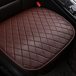 Stoelhoezen Beschermhoezen Auto Seat Cover Voor Ford Voor Focus Mk2 Voor Edge Voor Explorer Voor Ecosport Pu Leer Universele Kussen(Bruin,1 Seat)