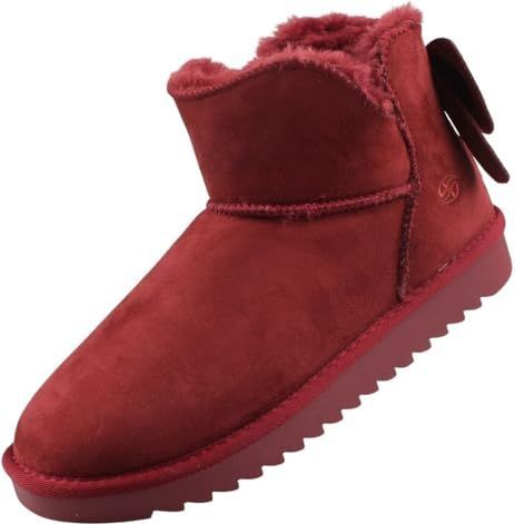 Dockers - Boots - Donkerrood - Warm Gevoerd - Platte Hak