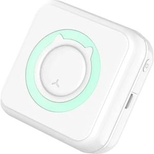 Thermisch Printer Miniprinter Draagbare Thermische Stickers Papier Inktloze Bluetooth Draadloze Draagbare Labelprinter Duidelijk Snel(Green)