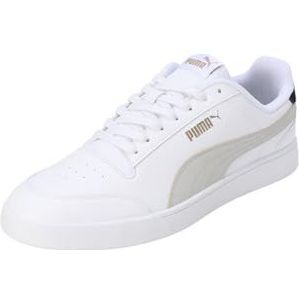 Puma Shuffle Sneaker uniseks-volwassene, Puma Wit Vet Blauw Nieuw Navy PUMA Goud, 44.5 EU