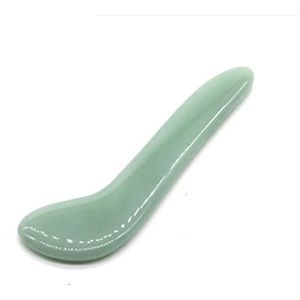 Gua sha Schraper Board Natuurlijke Jade Guasha Stone Board Facial Eye Guasha Plaat Jade Gezicht Massager Schraper Tool voor Gezicht Hals Terug Lichaam Druk Therapie Massage Tool Set (kleur: 9)