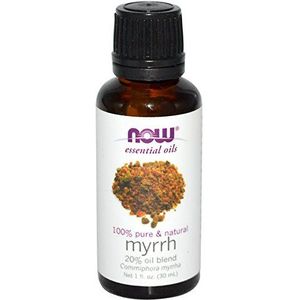 Now Voedingsmiddelen, etherische oliën, mirre, 20% oliemengsel, 1 fl oz (30 ml)