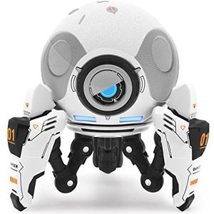 Madatop Echo Dot houder (4e / 5e generatie), compatibel met HomePod Mini Stand, robotvorm, Alexa desktop luidsprekerhouder, geschikt voor keuken, badkamer en slaapkamer