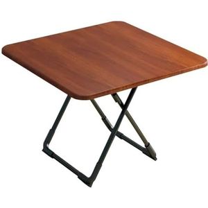 Klaptafel, vierkante eettafel, salontafel, studeertafel, draagbare picknicktafel (Color : C, Size : 60X60X71CM)