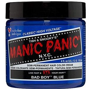MANIC PANIC Bad Boy Blue Classic Creme, veganistisch, dierproefvrij, semi-permanente haarverf 118 ml