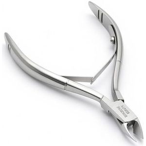 Professionele roestvrijstalen nagelriemtrimmer - nageltang met dubbele veer - perfect nagelverzorgingsgereedschap voor manicure en pedicure thuis/spa