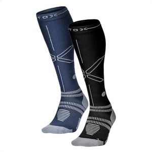 STOX Energy Socks - Sportsokken voor Mannen - Premium Compressiesokken - Voorkom Blessures & Spierpijn - Sneller Herstel - Minder Vermoeide Benen - Extra Comfort - Verdikt Voet en Hielstuk